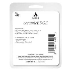 Andis CeramicEdge Blade 4FC Finish Blade -Pet Care Shop ad56145 replacement ceramicedge blade size 4fc package back copy