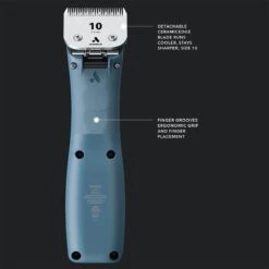 Andis EMERGE Cordless Clipper Blue -Pet Care Shop ad5645 19 back 1