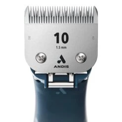 Andis EMERGE Cordless Clipper Blue -Pet Care Shop ad5645 19 emerge clipper blue rdlc 1 blade close up 4 2