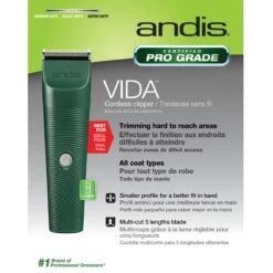 Andis Vida Adjustable Blade Clippers -Pet Care Shop ad8579 43 package front