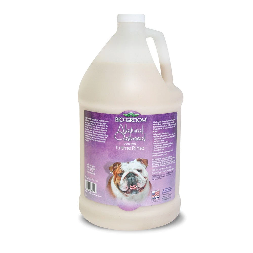 Bio-Groom Natural Oatmeal Anti-Itch Crème Rinse Gallon 1 Bio-Groom Natural Oatmeal Anti-Itch Crème Rinse Gallon
