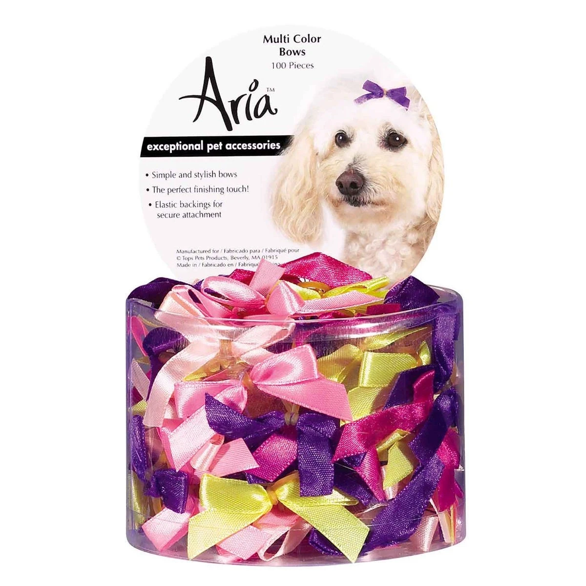 Aria Multi Color Bow Canister 3/8In 100Pc 1 Aria Multi Color Bow Canister 3/8In 100Pc