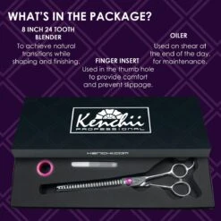 Kenchii Scorpion 24 Tooth Blending Shear 6 Kenchii Scorpion 24 Tooth Blending Shear -Pet Care Shop ke1924 24 s1 24t