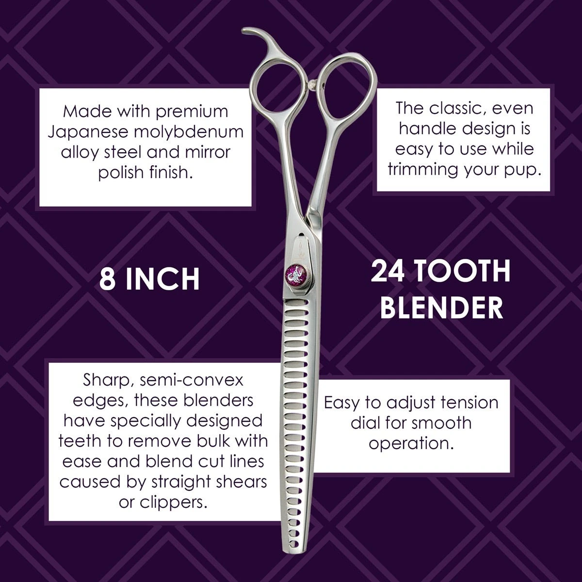 Kenchii Scorpion 24 Tooth Blending Shear 2 Kenchii Scorpion 24 Tooth Blending Shear - Image 2