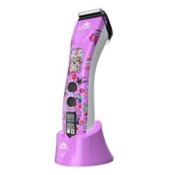 Kenchii Flash5 5-in-1 Digital Cordless Clipper Purple Dogs Edition -Pet Care Shop ke6035 79 purple 1