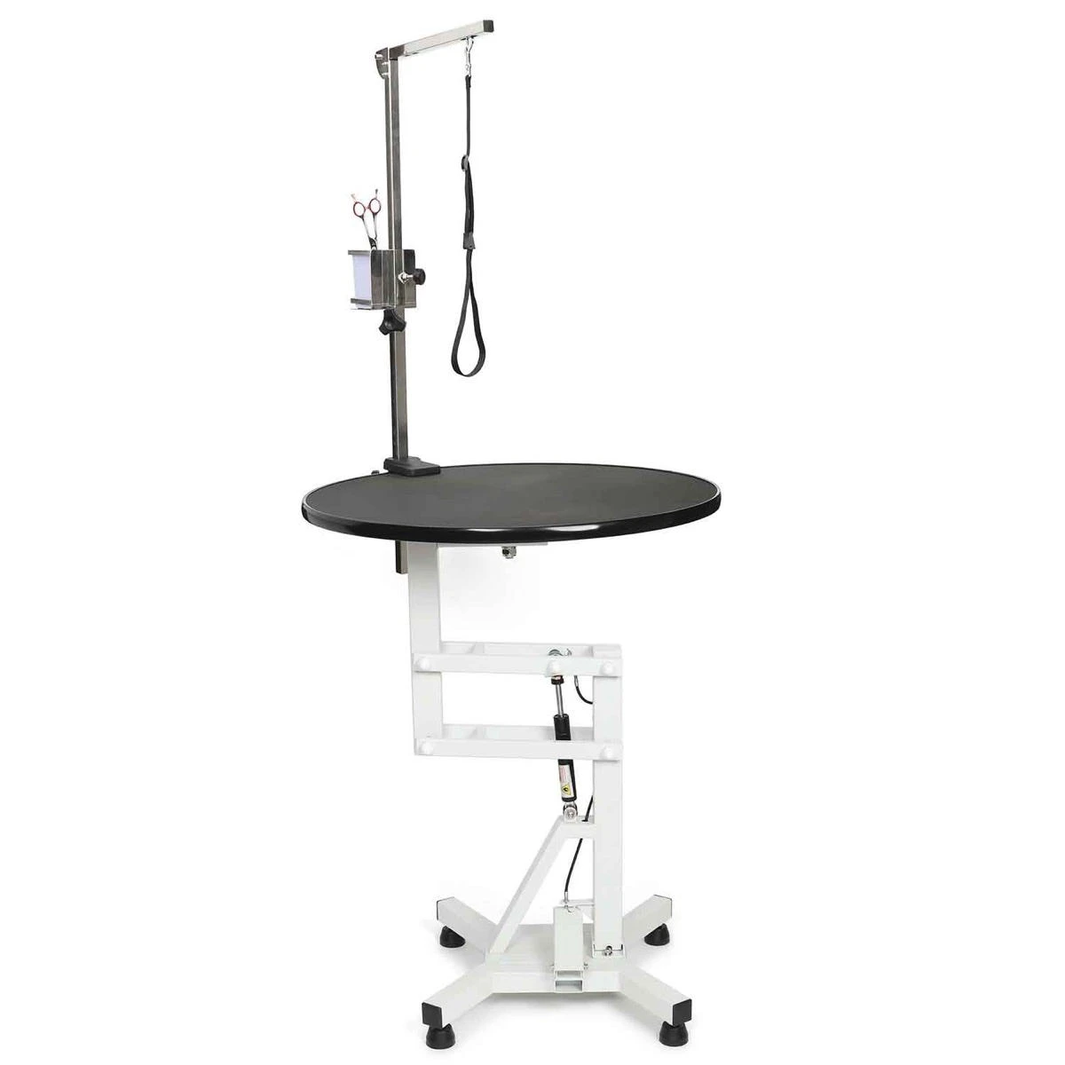 Master Equipment Easy-Lift Round Rotating Top Pneumatic Table 6 Master Equipment Easy-Lift Round Rotating Top Pneumatic Table - Image 6