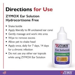 Zymox Ear Solution W/o HC 1.25oz -Pet Care Shop z002 5