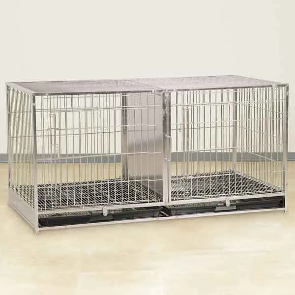 ProSelect Modular Cage W/Plastic Tray Stainless Steel 3 ProSelect Modular Cage W/Plastic Tray Stainless Steel - Image 3