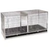 ProSelect Modular Cage W/Plastic Tray Stainless Steel 4 ProSelect Modular Cage W/Plastic Tray Stainless Steel -Pet Care Shop zw5500 87 1